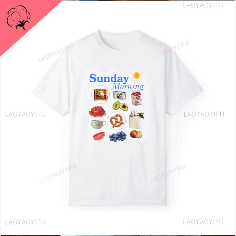 Korean T-shirt Women Fig Fruit Graphic Shirt Aesthetic Vintage TShirt Graphic Summer High Quality Cotton Ropa Mujer Aesthetic