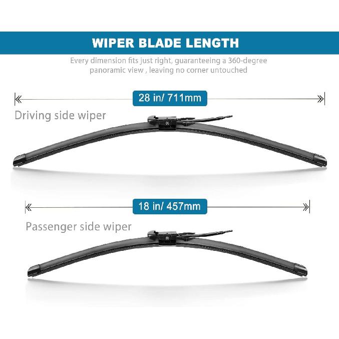 Windshield Wiper Blades For Tesla Model X With Integrated Washing,Tesla Silicone Windscreen Wiper Blades All-Seasons Applicable, Original Equipment