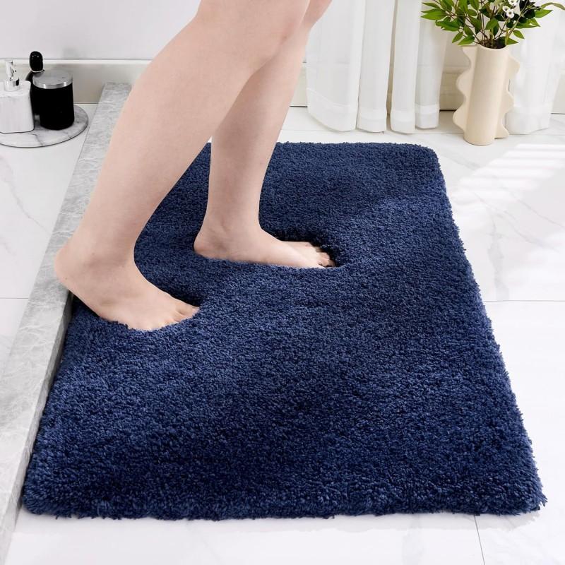 Tappetino da Bagno in Chenille Spesso Assorbente Antiscivolo Tappeto per Pavimento Ingresso Bagno Corridoio Cucina