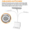 LED Skrivebordslampe med Penn- og Telefonholder for et Kontor i Hjemmet 3 Moduser Dimbar LED Bordlampe med USB-port