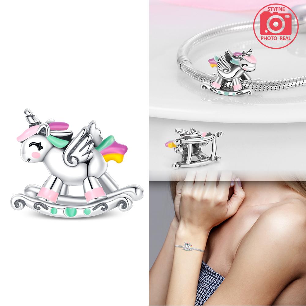 Colour Separation Carousel Pendant Copper Colors For Charms Copper Colors Original Bracelet For Jewelry Making