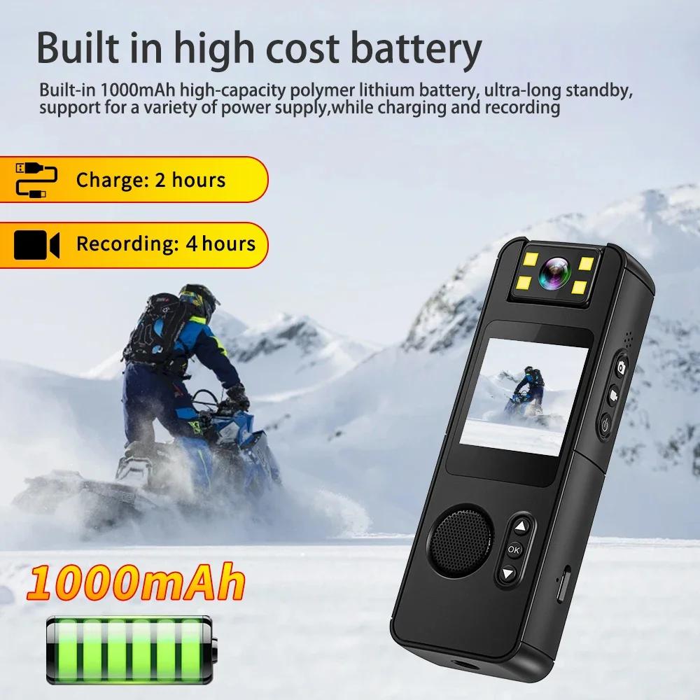 Monitor HD 1080P Mini Camera WiFi Portable Small Digital Video Recorder Police BodyCam Infrared Night Vision Miniature Camcorder