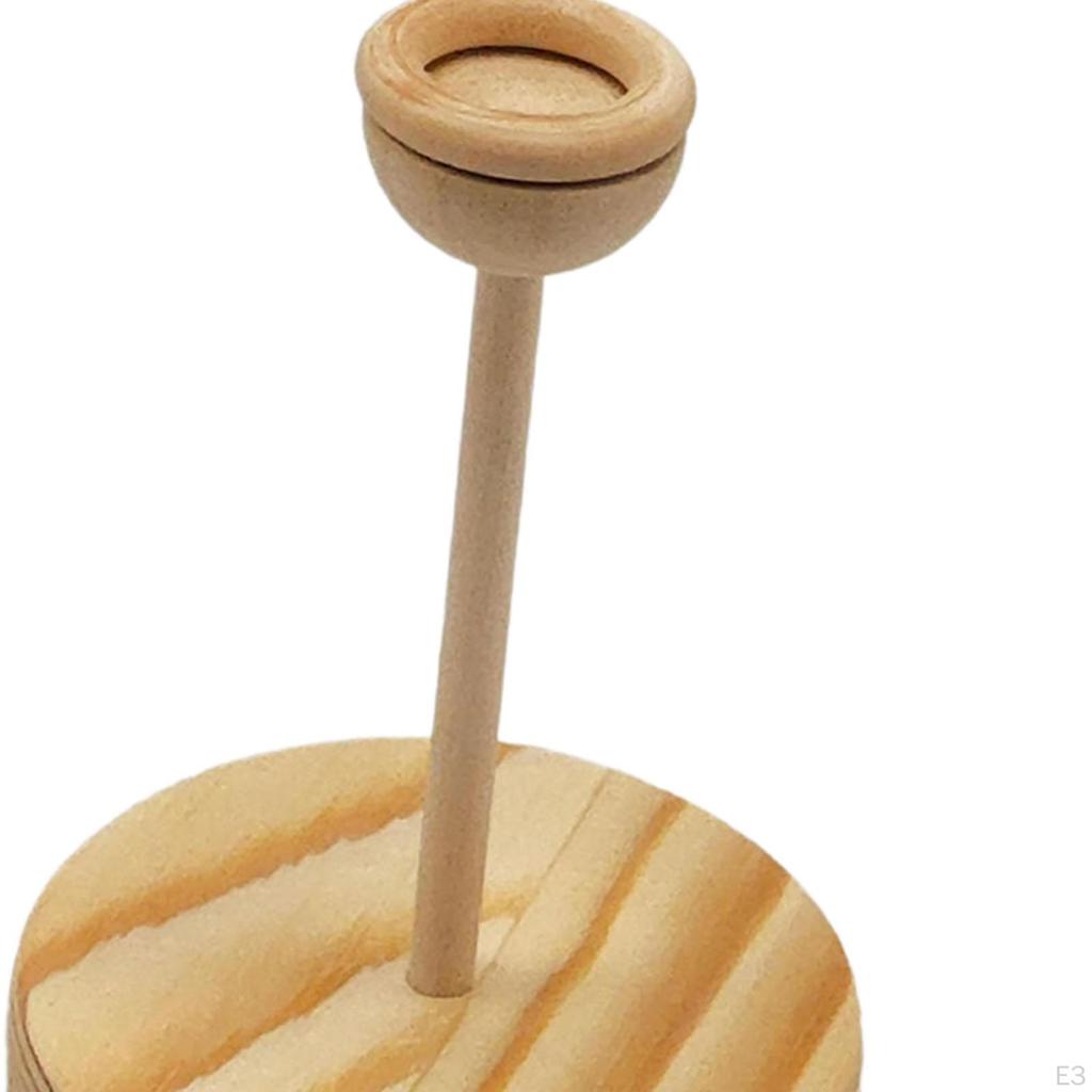 Crystal Ball Display Stand Egg Wooden Stable Baseball Sand Base Sphere Holder for