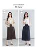 Gonna midi snellente Yi Fei da donna in Tencel e Lino, Estate 2026