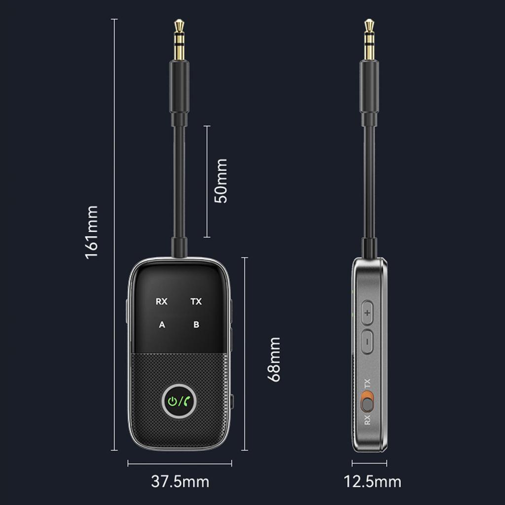 New Bluetooth Receiver Transmitter Two-in-One AUX Car Hands-free Audio Adapter