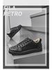 Men's 2024 Autumn Black Rivet Casual Fashion Sneakers