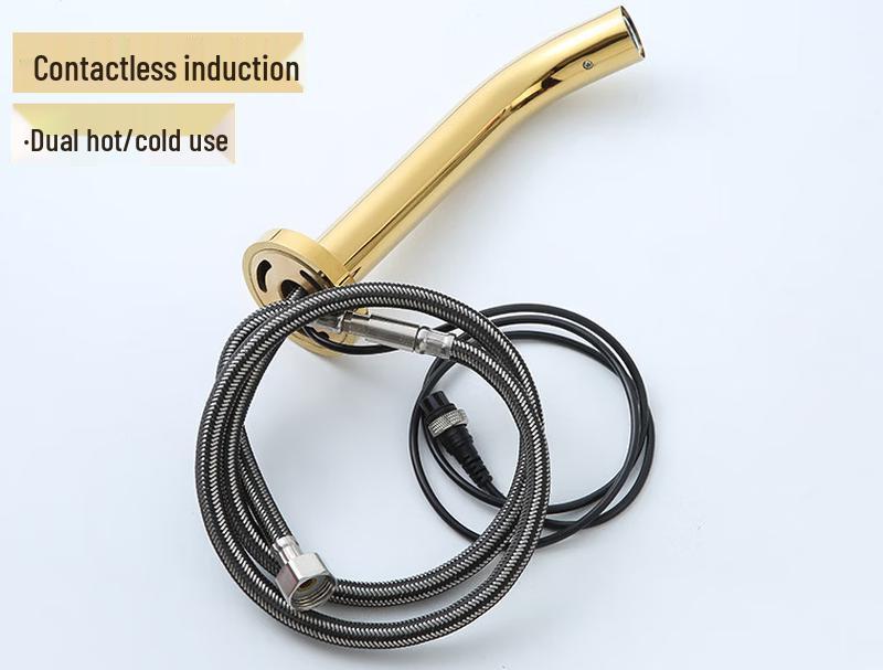 TLXT Automatic Wall-Mounted Golden Sensor Faucet