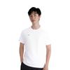 Li Ning Sports Lifestyle Series Solid Color Breathable Versatile Casual Short Sleeve T-Shirt Men Tops White ATSV437-6