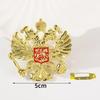 1 stk Mindemærke Emblemer Rusland Dobbelt Hovedet Ørn Nationalt Emblem Metal Broche Diy Jakkesæt Skjorte Krave Dekoration Pins Smykker Håndværk