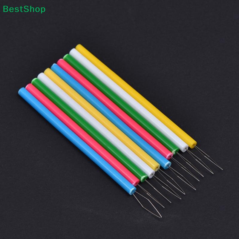 Colorful Extended Needle Threader, Long Handle Sewing Tool for Easy Needle Threading