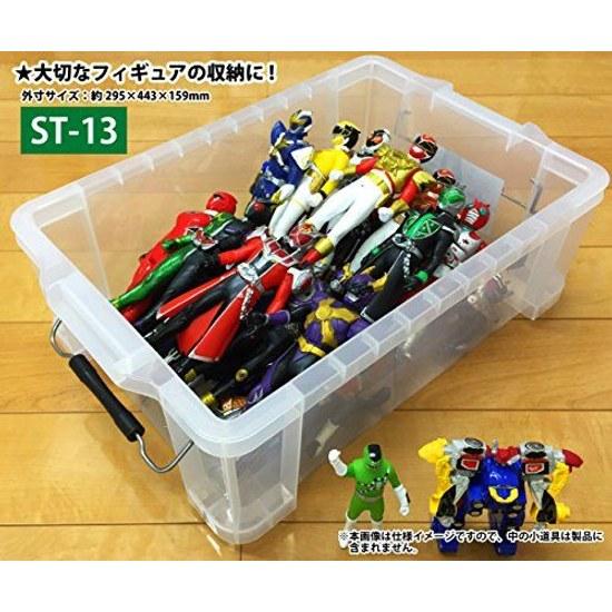 JEJ Astage Storage Box Made Japan ST #13 Stackable Clear Disaster Preparedness Width 29.5cm Depth 44cm Height 16cm