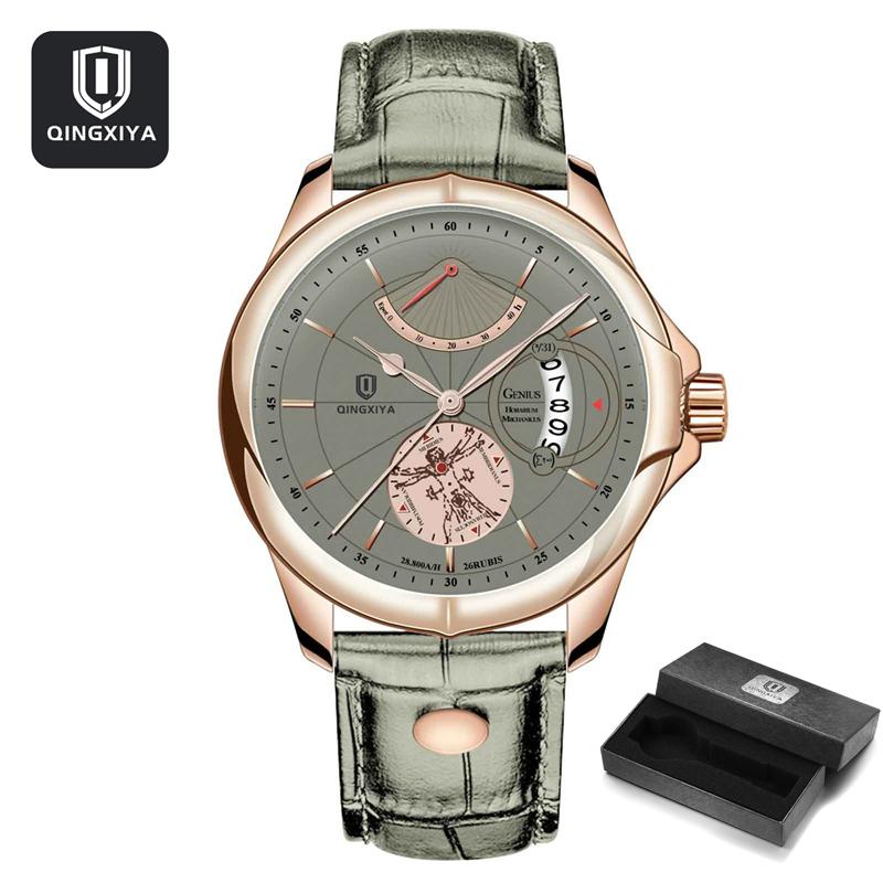 QINGXIYA Orologi da uomo di lusso famosi di marca superiore Orologio da uomo alla moda casual Orologio da polso al quarzo militare Relogio Masculino Saat