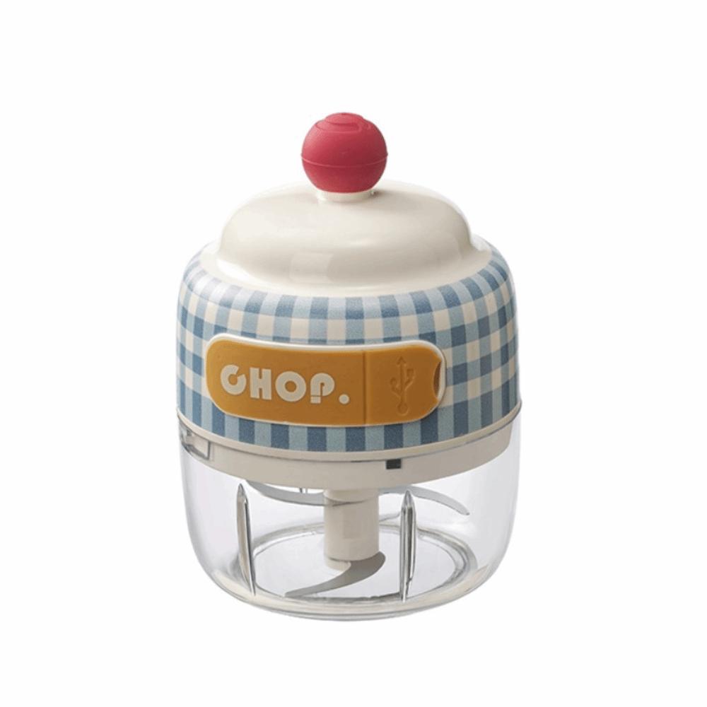 

Multifunctional Food Processor Portable Vegetable Grinder Handheld Garlic Crusher Food Preparation синий