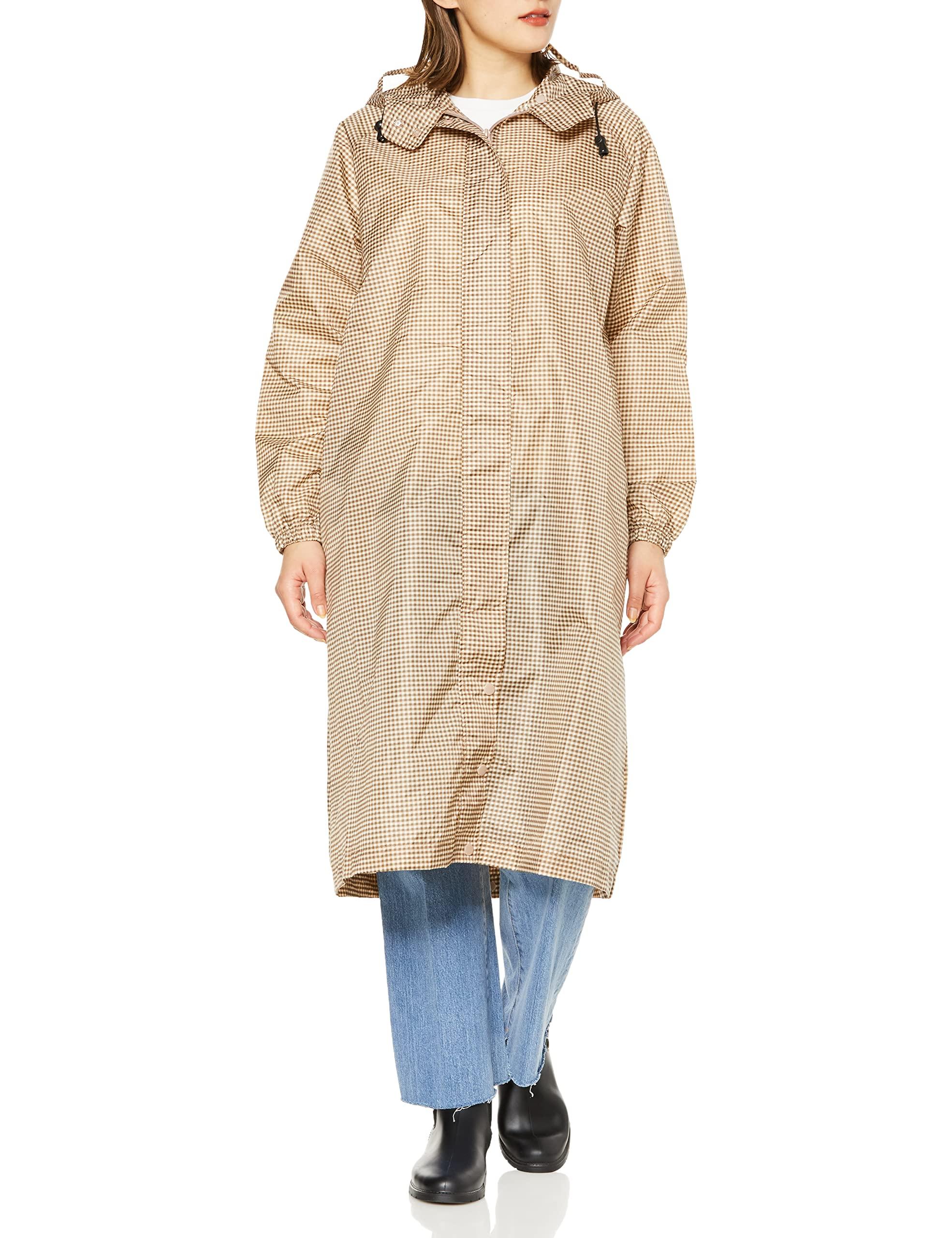 

FLATPURE Велосипедный плащ, пальто, с рисунком, простой, с сумкой, с капюшоном, водоотталкивающий, с покрытием, женский, 23-340-53022-00, бежевый, бежевый