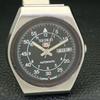 GENUINE VINTAGE SEIKO 5 AUTOMATIC JAPAN MENS BLACK COLOR DIAL WATCH A500097-2 R151a-a500097