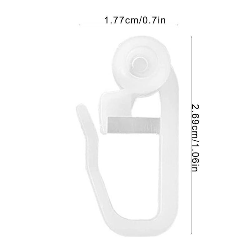  50pcs Curtain Track Gliders Easy Installation And Quiet Movement Curtain Gliders