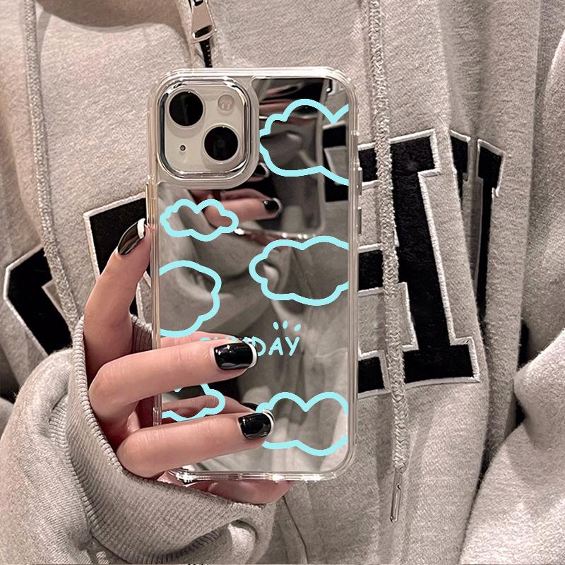 Mobile Phone Cases for iPhone 11 13 XR 15 Pro Max 12 14 Pro Max Case iPhone 16 XS Max Mirror Protective Case Mirror Exquisite Cartoon Waterproof