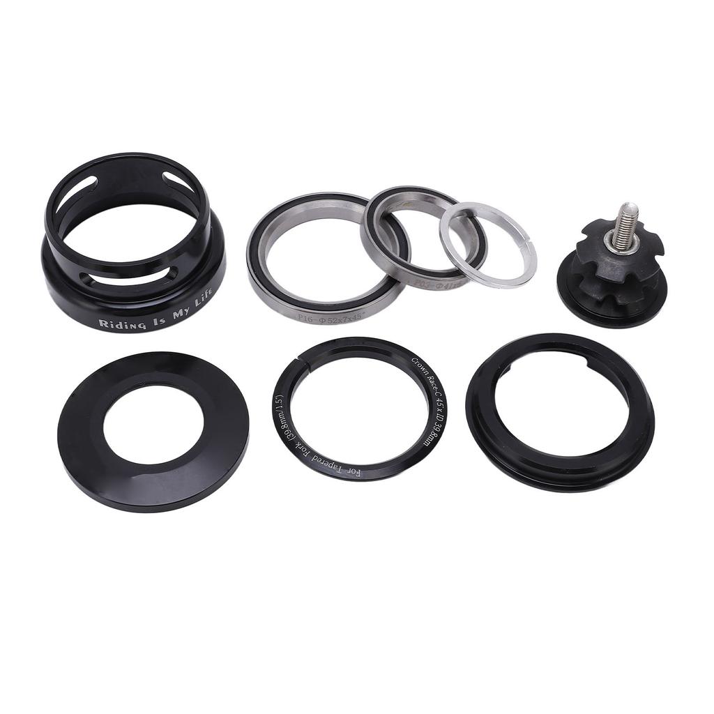 Mountain Bike Headset Double Bearing Good Sealing Waterproof Heavy Duty Headset Top Cover Bearings for 49.7mm Frame