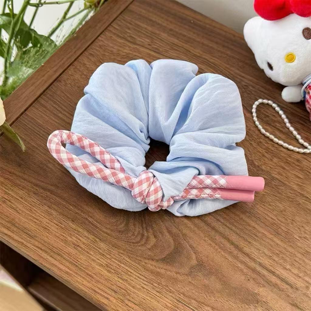 

Свежая девушка Высококачественная резинка для волос с лентой: Женская эластичная резинка для волос «хвост»