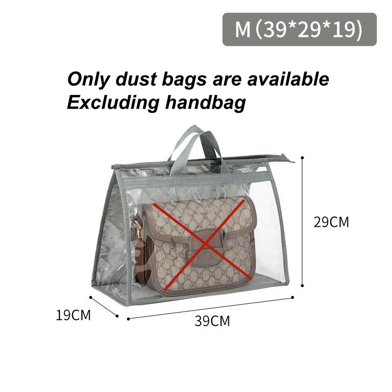 1Pcs Home Wardrobe Leather Bags Dust Bag Multifunctional Transparent Moisture-Proof Bag Breathable Hanging Protective Bag