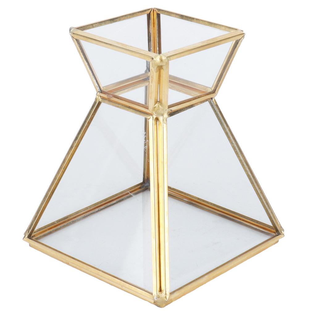 Glas Pflanzenbehälter Mini Geometrischer Displayhalter für Esstisch Fenster Balkondekoration