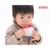 I lager Richell Cup Series Handtag Barns Sugkopp Babymugg Träningsmugg 150ml