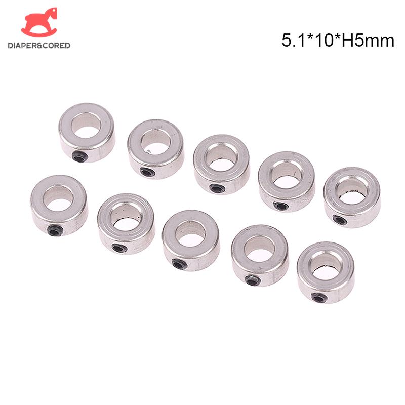 10pcs Wheel Collar Locker Shaft Axle Steel Bushing Landing Gear Stopper Inner Dia 2.1/3.1/4.1/5.1MM For RC Airplane Replacement
