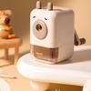 Deli BL138 Large Diameter Kapibara Hand Crank Pencil Sharpener for Children Elementary School Students