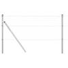 Embedded Fence Post Set 13 Pcs Silver