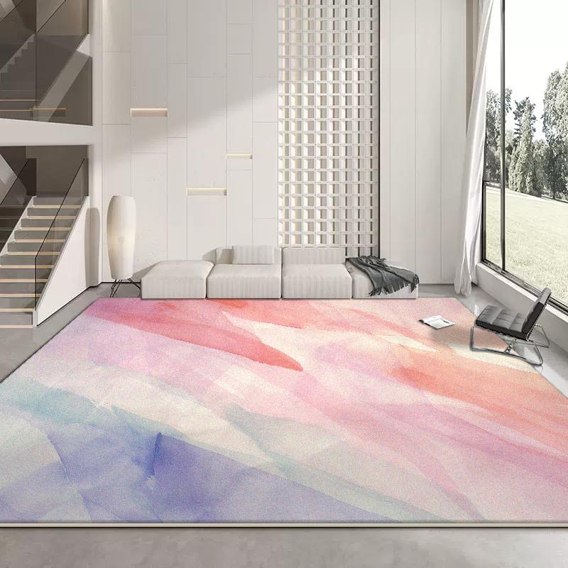 Large Area Blue Carpets for Living Room Modern Light Luxury Decoration Bedroom Rugs Lounge Non-slip Foldable Floor Mat 200x300