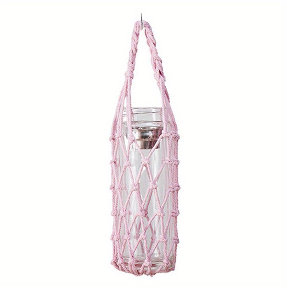 Borsa a rete per tazza d'acqua portatile Copertura per borraccia Manicotto per tazza Custodia Borsa visibile Campeggio all'aperto Rete portaombrello Accessorio per tazza