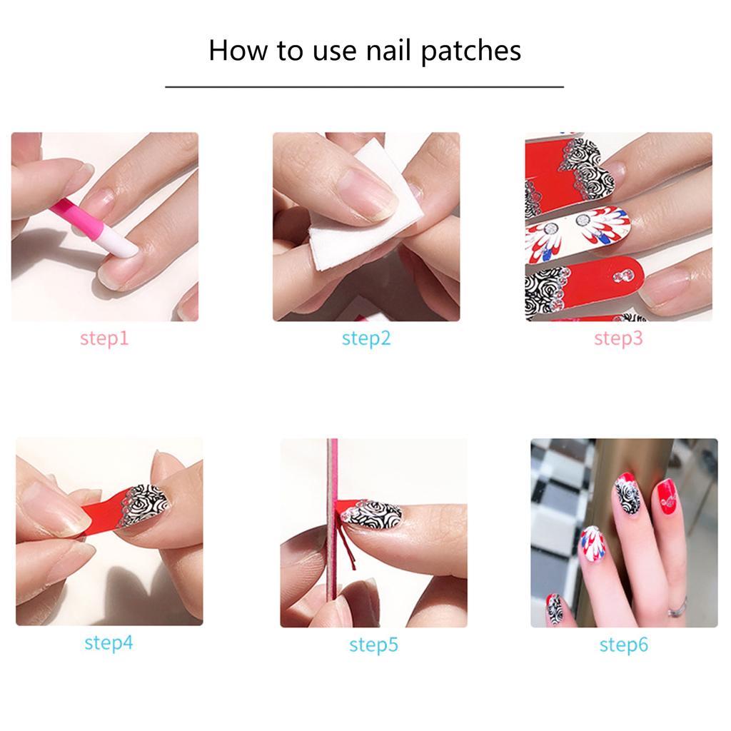 22 Sheets DIY Foot Nail Stickers Full Toe Nail Wraps for Women Girl Stickers 3D Self-Adhesive Glitter Toe Nail Sticker