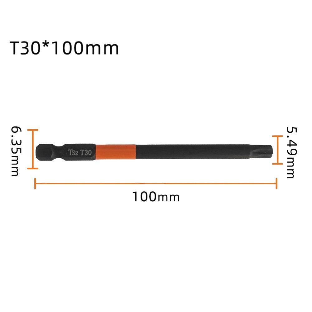 Practical Screwdriver Bit T10-T40 1/4 Inch Hex Head