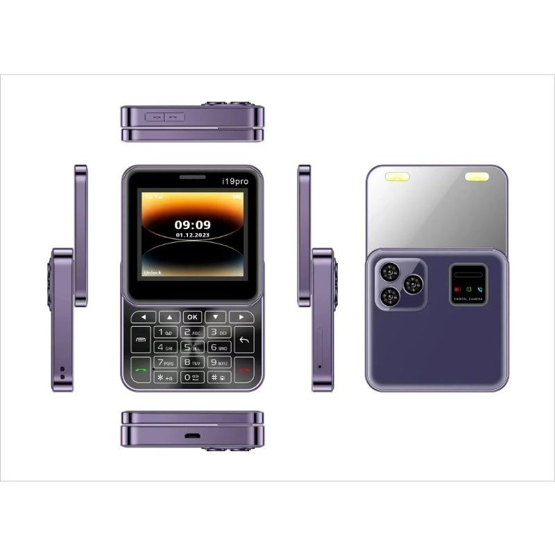 90° Rotating Side Slider Mini Phone, 2.4 “2g GSM DualSim MP3 MP4 Camera Dual Flashlight Wireless FM
