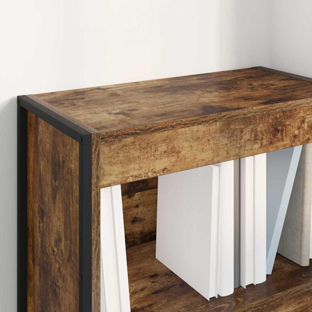 Bookshelf Smoked Oak Finish 60 x 30 x 86.5 cm Particleboard