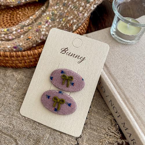 Japan and South Korea Xiaoxiang Style Pattern Oval Bb Clip Temperament Hairpin High-end Girl Broken Hair Headdress Bangs Hair Accessories Hairpin