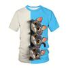 Men's 3D Printed T-Shirt Short Sleeve O-Neck Pullover Casual Top