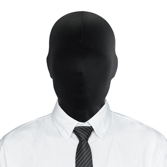 Halloween Masque Costume Solid Color High Elasticity Breathable Visible Spooky Hood Halloween Party Decoration