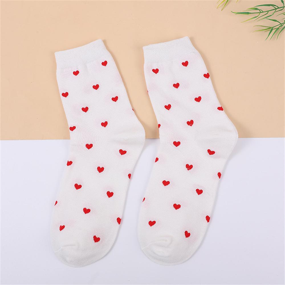 New Sweet Girls' Cute Little Love Heart Kawaii Beautiful Ladies Fashion Designer Art Socks Streetwear Dropship