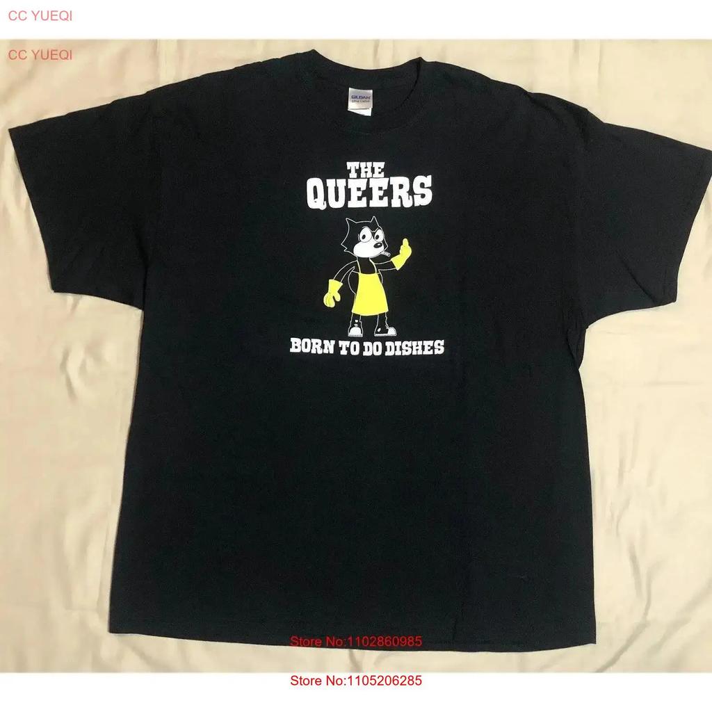 The Queers T Shirt Born To Do Dishes 2xl Xxl Vintage Versatile Streetwear Stretched Casual Fashion Homme Comfortable