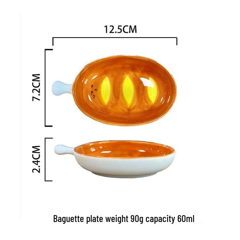 Hand-Painted Ceramic Condiment Dish – Super Cute Underglaze Design