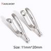 18K Gold Plated Brass Metal Earwires Basic Fasteners,Earring Fixtures,Inlaid Zircon Earring Hooks,Earring Making Supplies