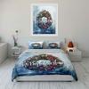 Christmas Wreath with Snowflakes Bedding Duvet Cover Set Duvet Cover Pillowcases  (1*Duvet Cover 2*Pillowcases, without duvet insert)