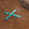 Orecchini con Perle di Opale Verde Lisce, Orecchini a Grappolo con Perle di Opale Etiopico, Orecchini Pendenti Fatti a Mano con Opale, Orecchini a Goccia di Opale, Gioielli per il Segno Zodiacale