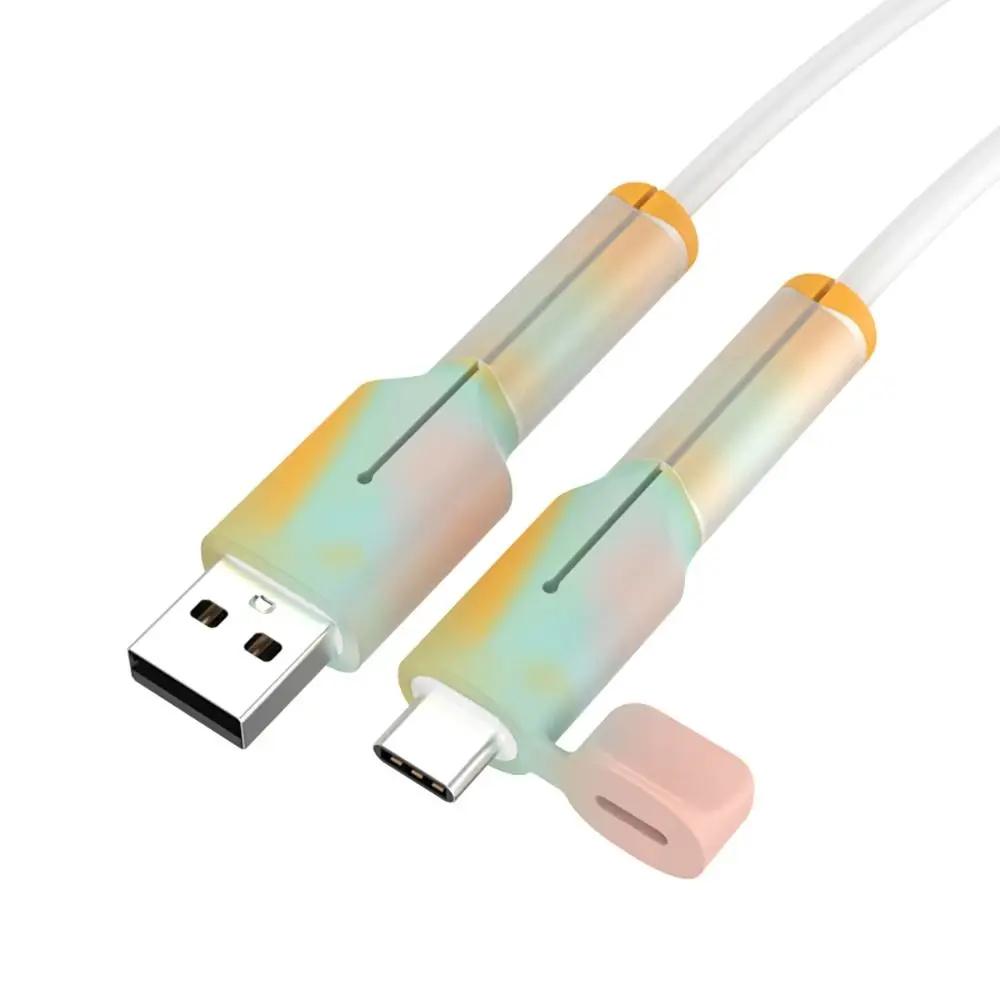Soft Silicone Cable Protector Dustproof Cover Cord Saver Type C Charger Data Line Charger Cable Protective Cap