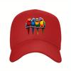 Vibrant Parrot Print Baseball Cap Unisex Polyester Adjustable Outdoor Sports Casual Hat