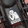 3pcs Motorcycle Stickers RESPECT FOR BIKERS Car Motorcycle Rider Shape Auto Body Styling Car Decoration Stickers For Windshield