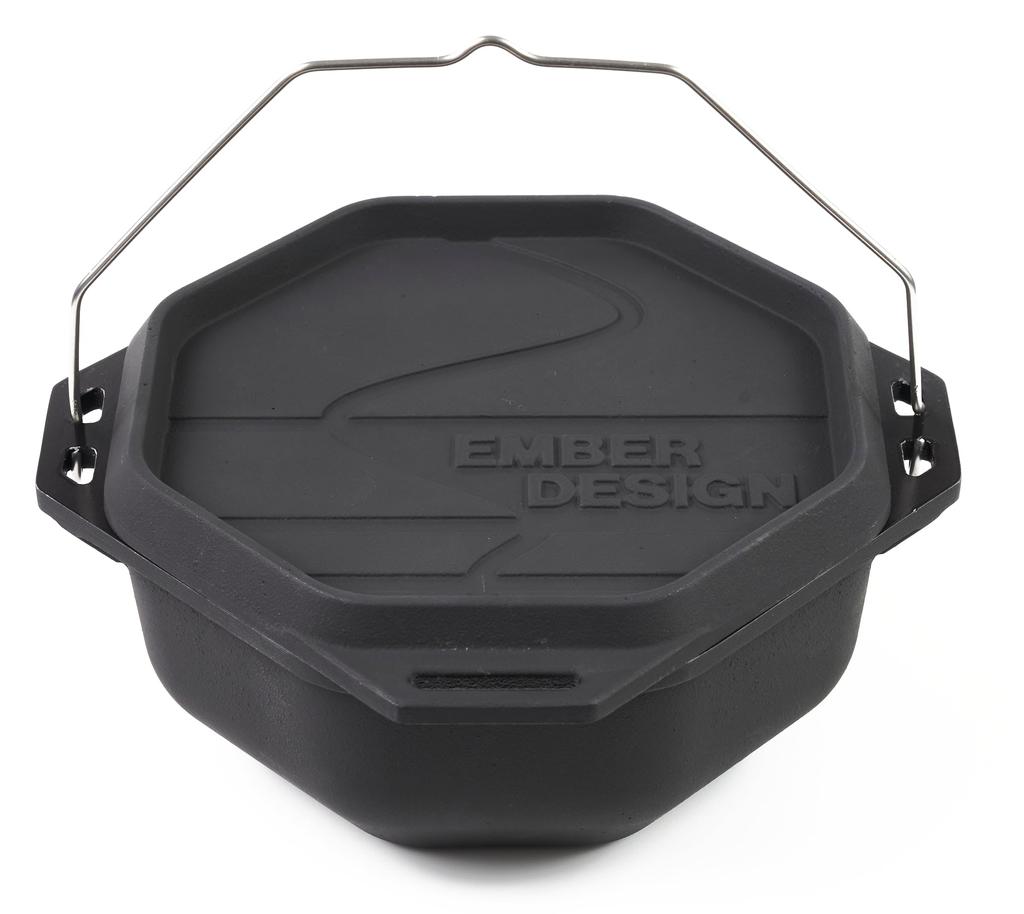 EMBER DESIGN ACO DUTCH OVEN Case Aluminum Dutch Oven with Ceramic Coating (Yellow Included)
