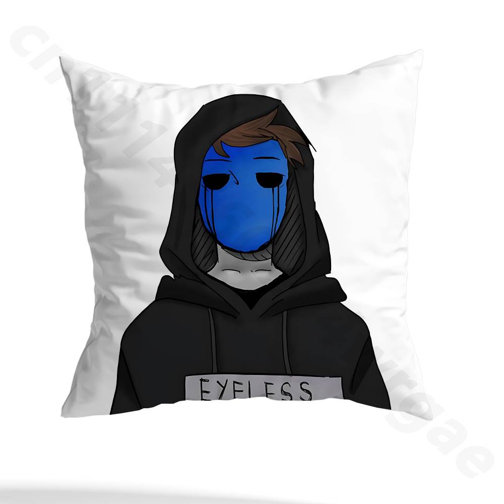 E-Eyeless Jack  Pillow Case Sofa Living Room Bedroom Headboard Backrest Cushion Square Cushion Nap Time