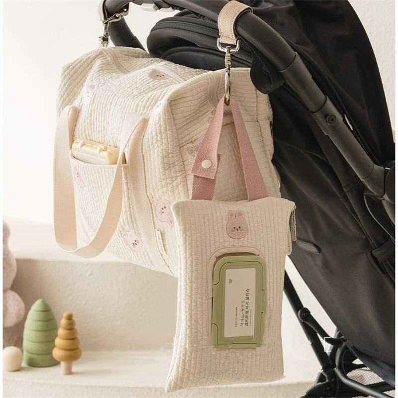 Portable Wet Wipes Case Pram Bag Extraction Flip Tissue Boxes Baby Stroller Accessories Towel Cover Newborn Hanging Bag For Cart